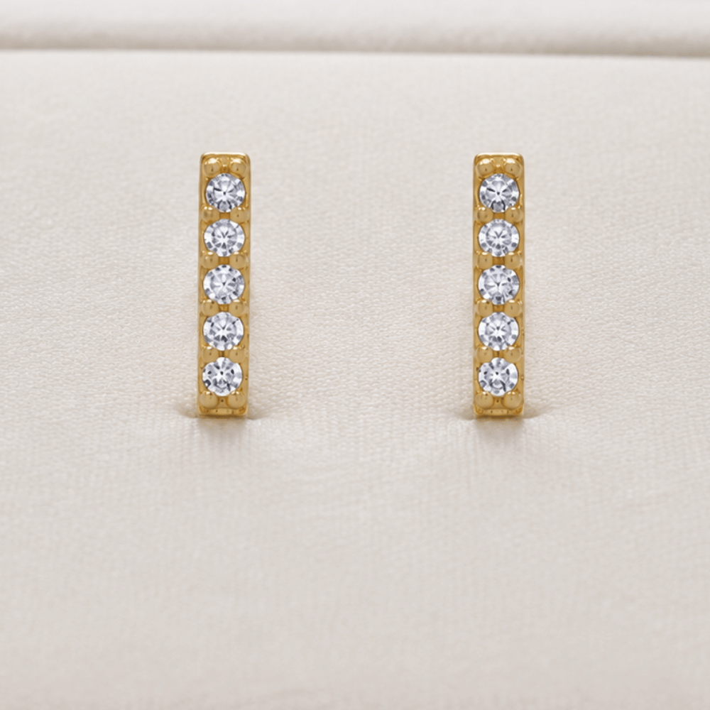 Mini CZ Bar Studs