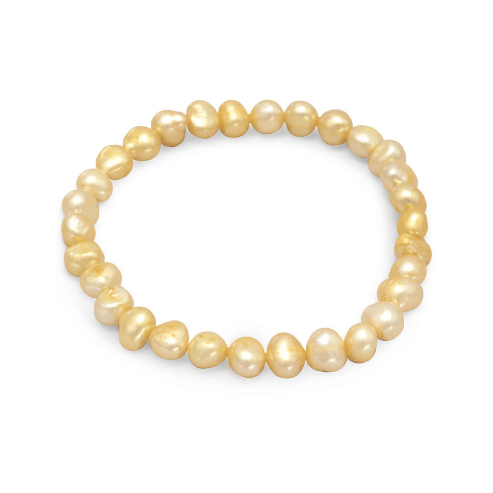 Cultured Freshwater Pearl Stretch Bracelet