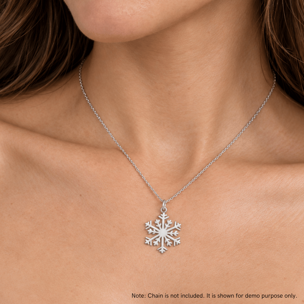Polished Snowflake Pendant