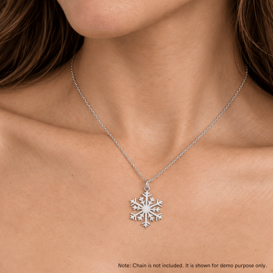 Polished Snowflake Pendant
