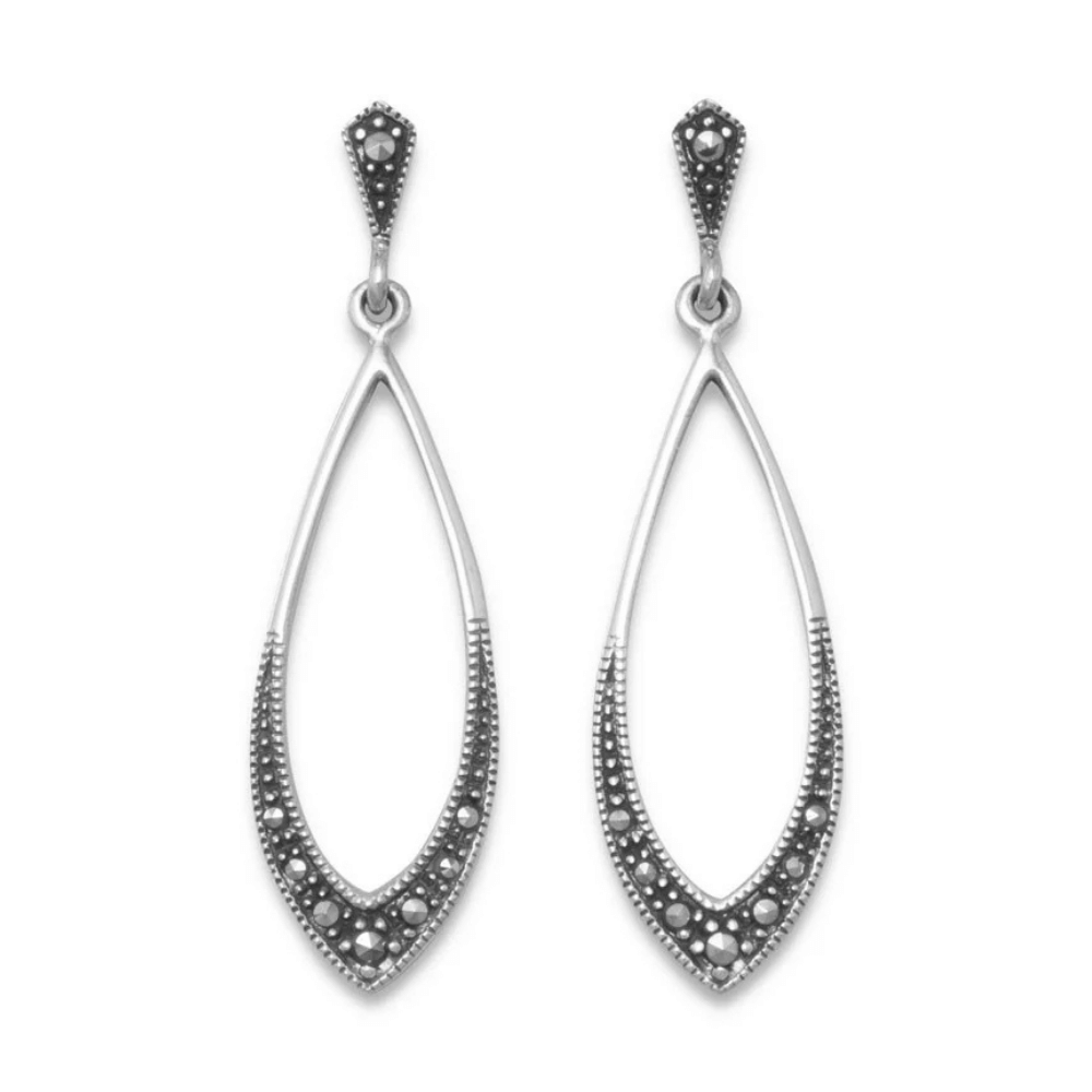 Marcasite Drop Earrings