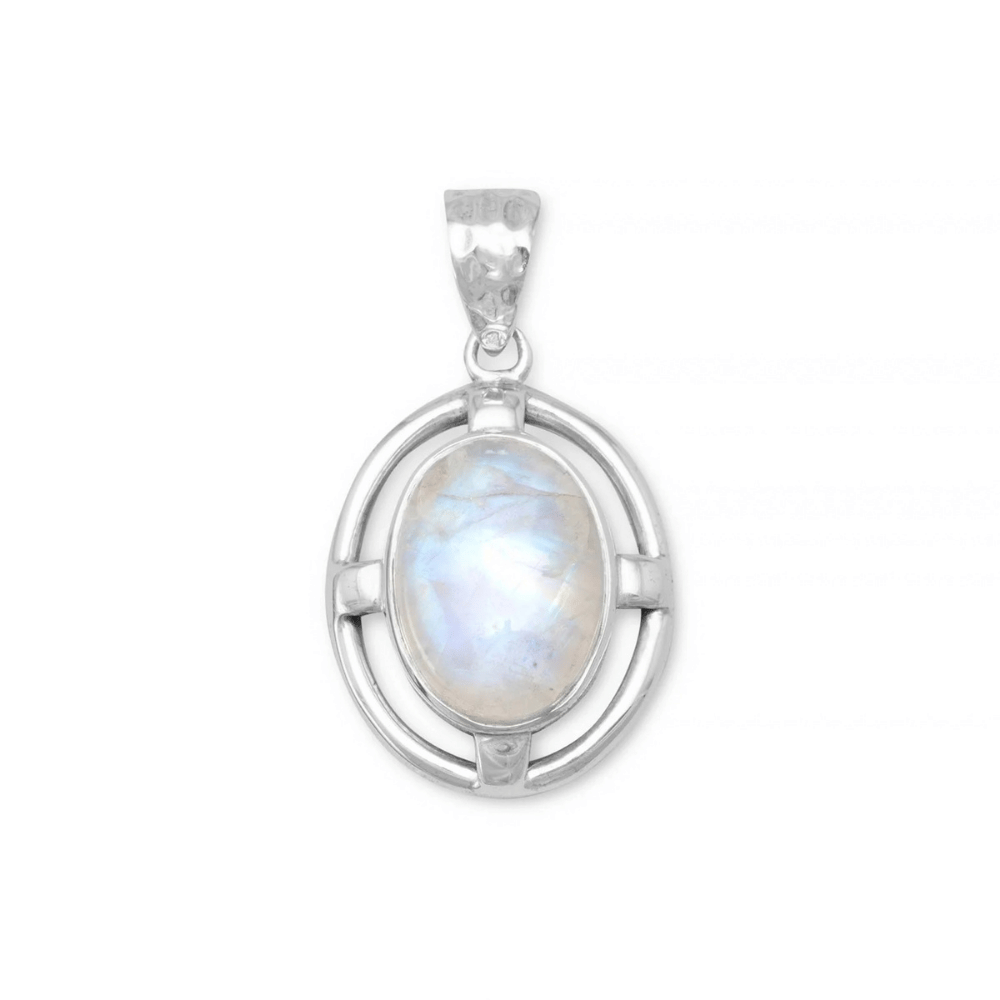 Rainbow Moonstone Pendant - view 5