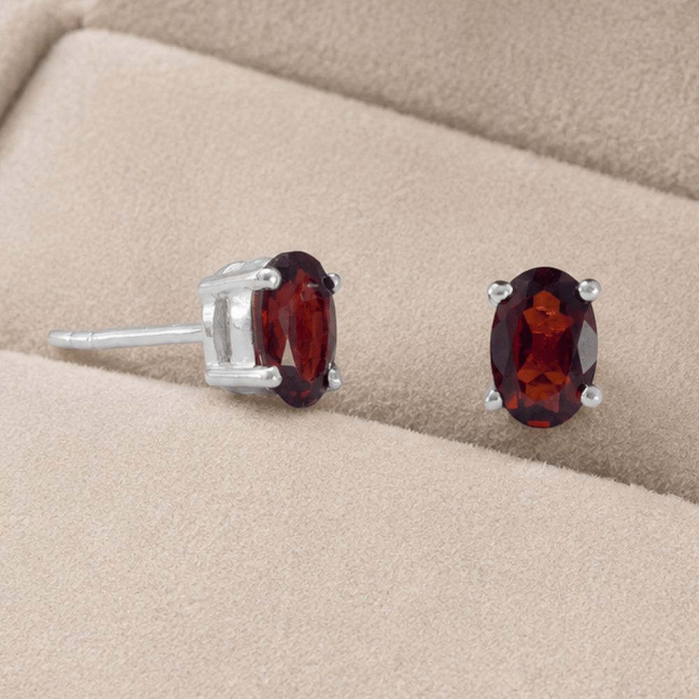 Oval Stud Earrings