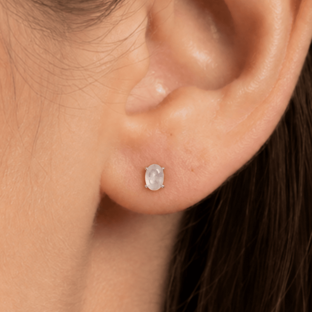 Oval Stud Earrings
