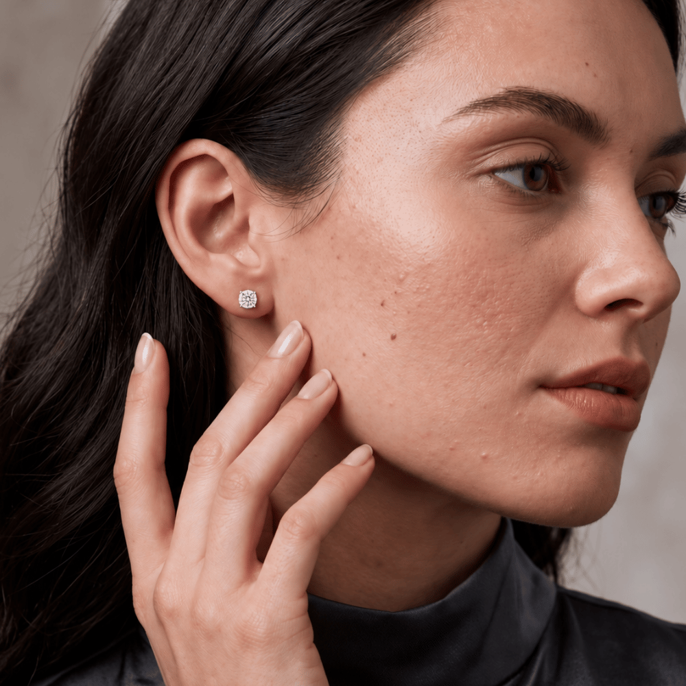 Cubic Zirconia Stud Earrings