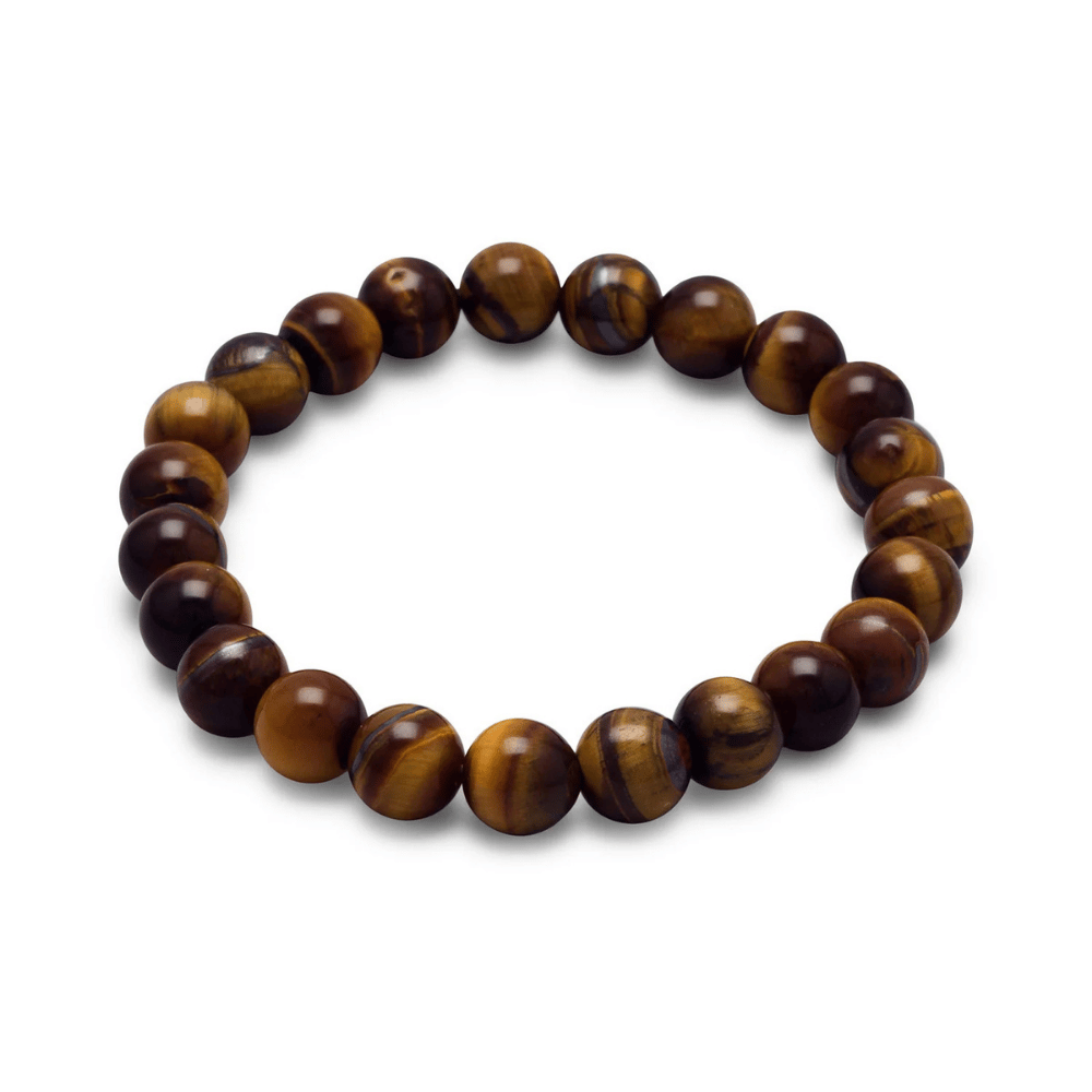 8mm Round Stone Bead Stretch Bracelet