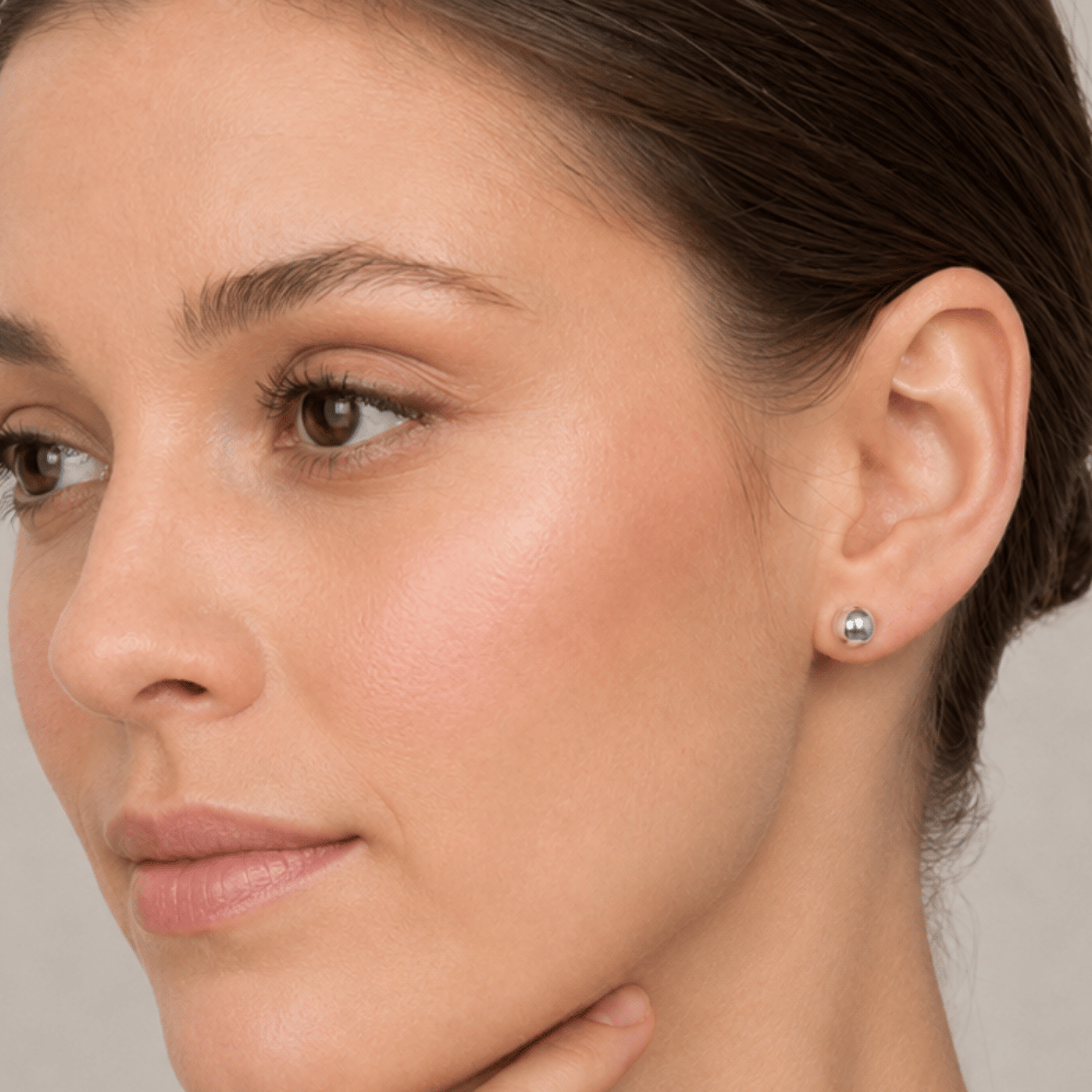 8mm Ball Stud Earrings