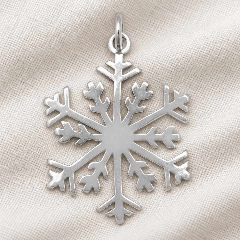 Polished Snowflake Pendant - view 2