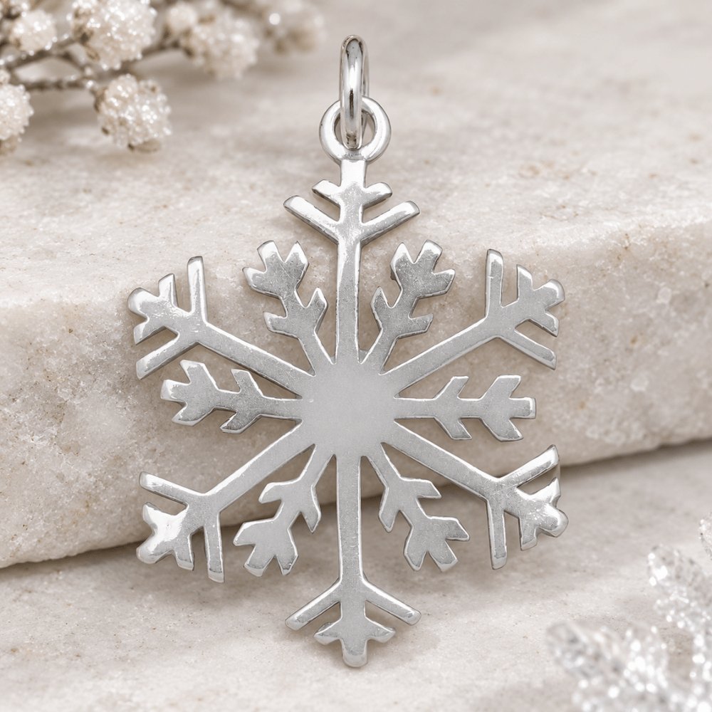 Polished Snowflake Pendant - view 3