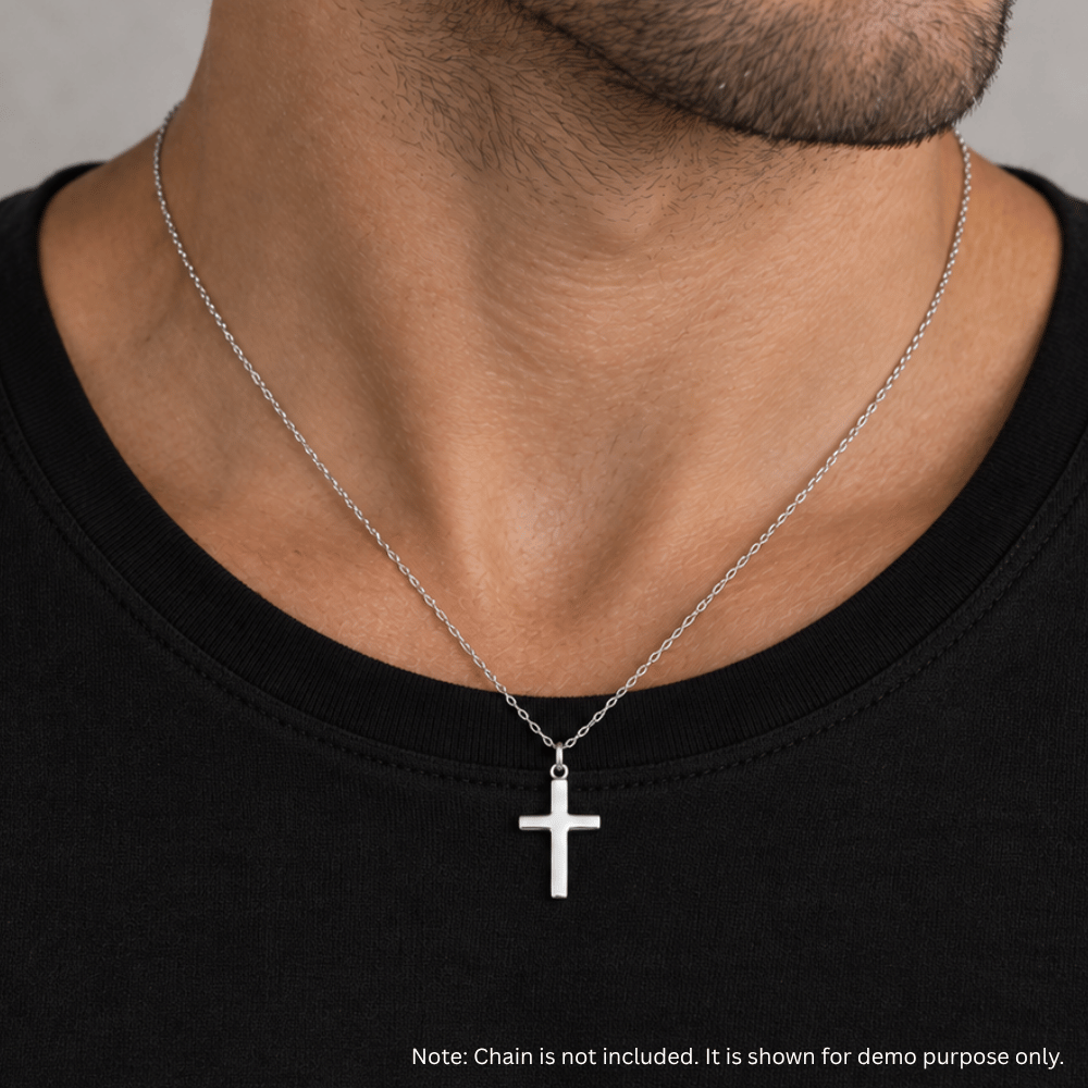 Plain Polished Cross Pendant - view 5