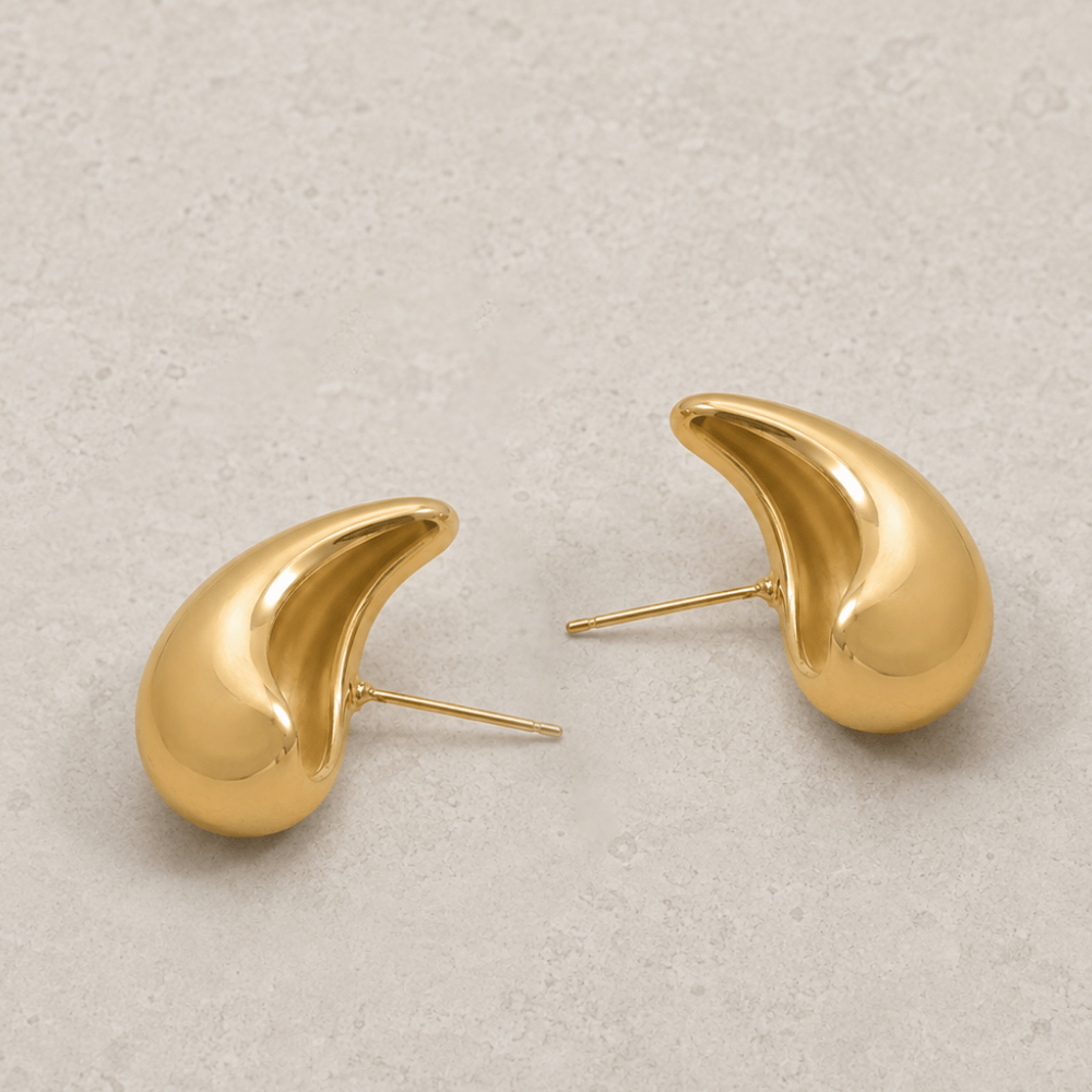 Hollow Raindrop Earrings