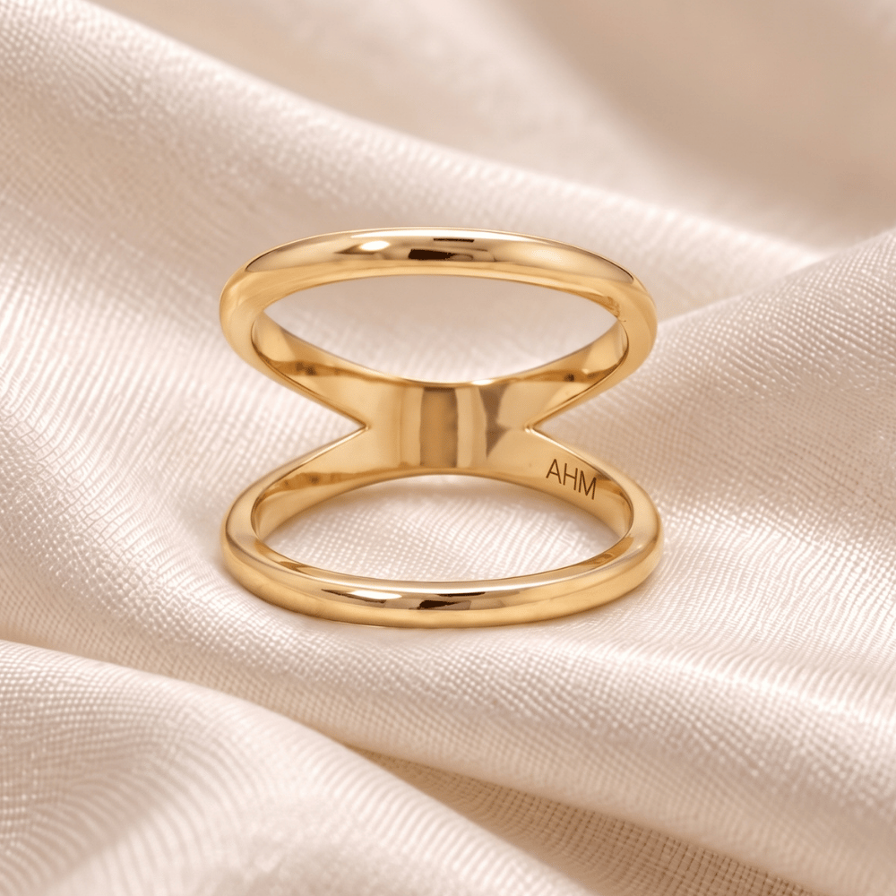 Double Band Knuckle Ring