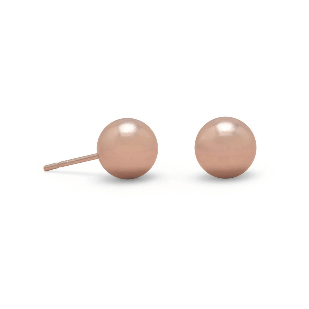 8mm Ball Stud Earrings