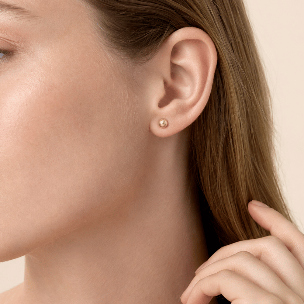 6mm Ball Stud Earrings
