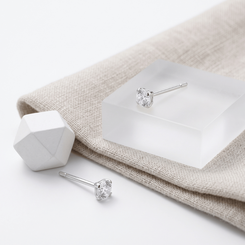 Cubic Zirconia Stud Earrings
