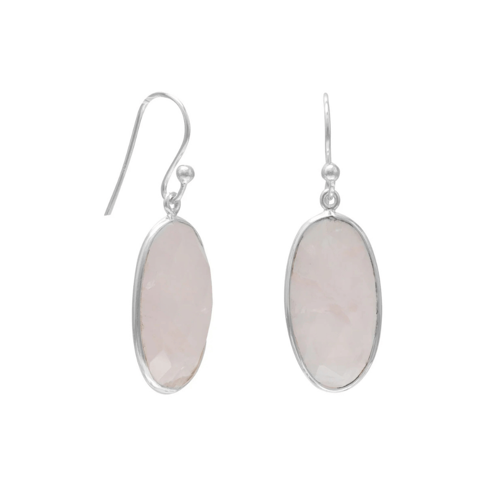 Oval French Wire Earrings