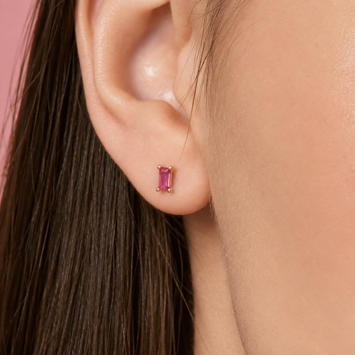Baguette CZ Earrings