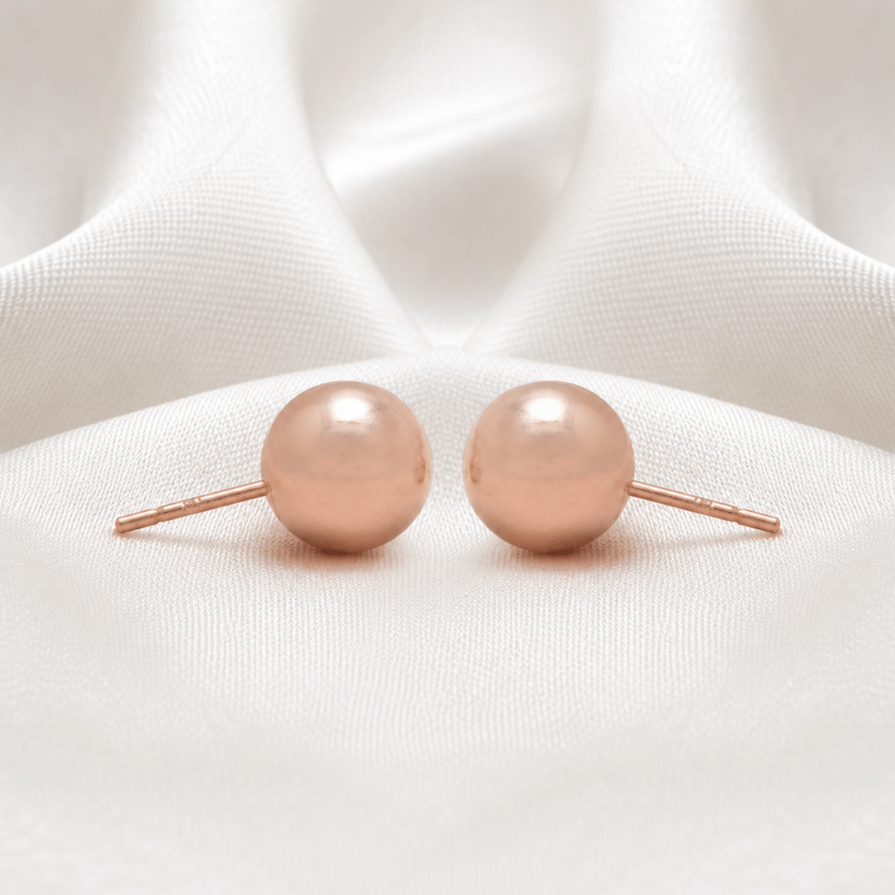 8mm Ball Stud Earrings
