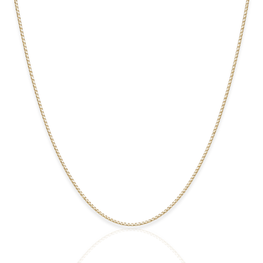 14/20 Gold Filled Box Chain Necklace - 1mm