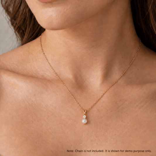 CZ and Cultured Freshwater Pearl Slide
