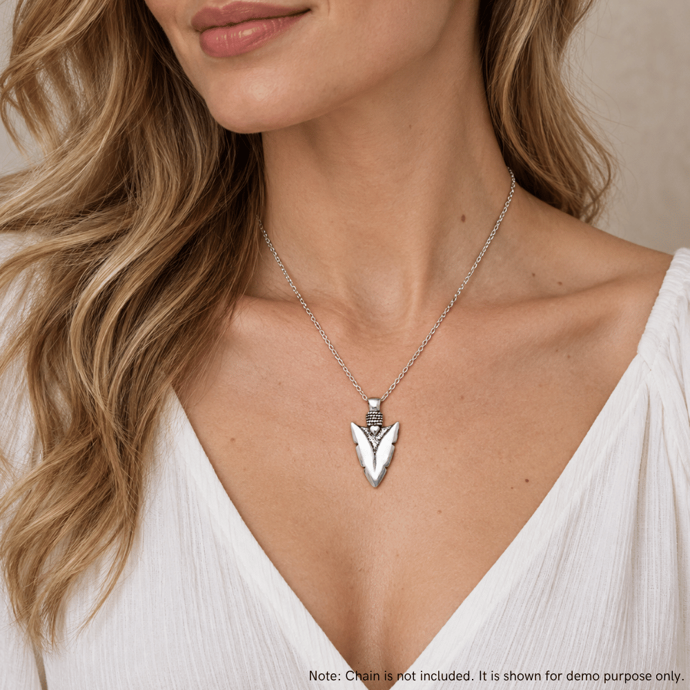 Oxidized Arrowhead Pendant