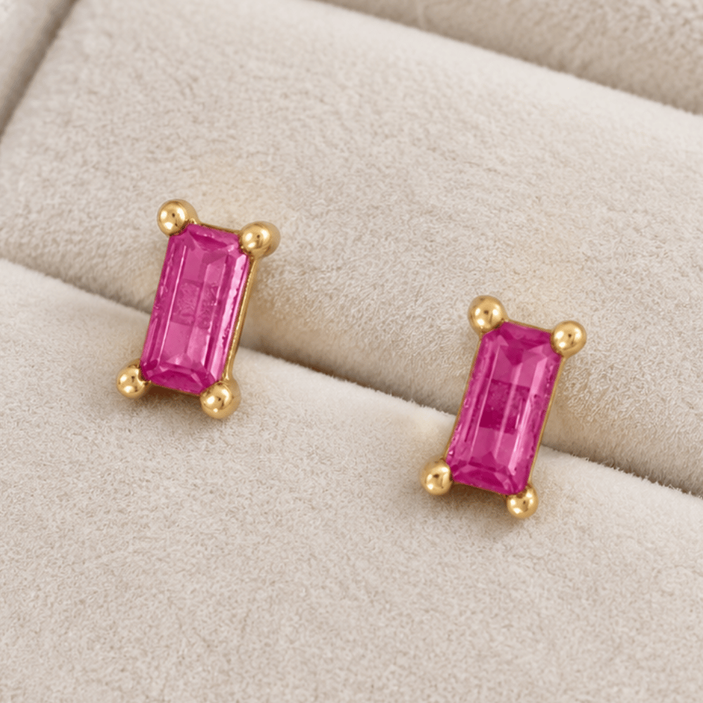 Baguette CZ Earrings