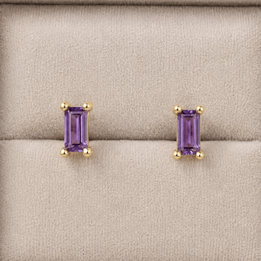 Baguette CZ Earrings