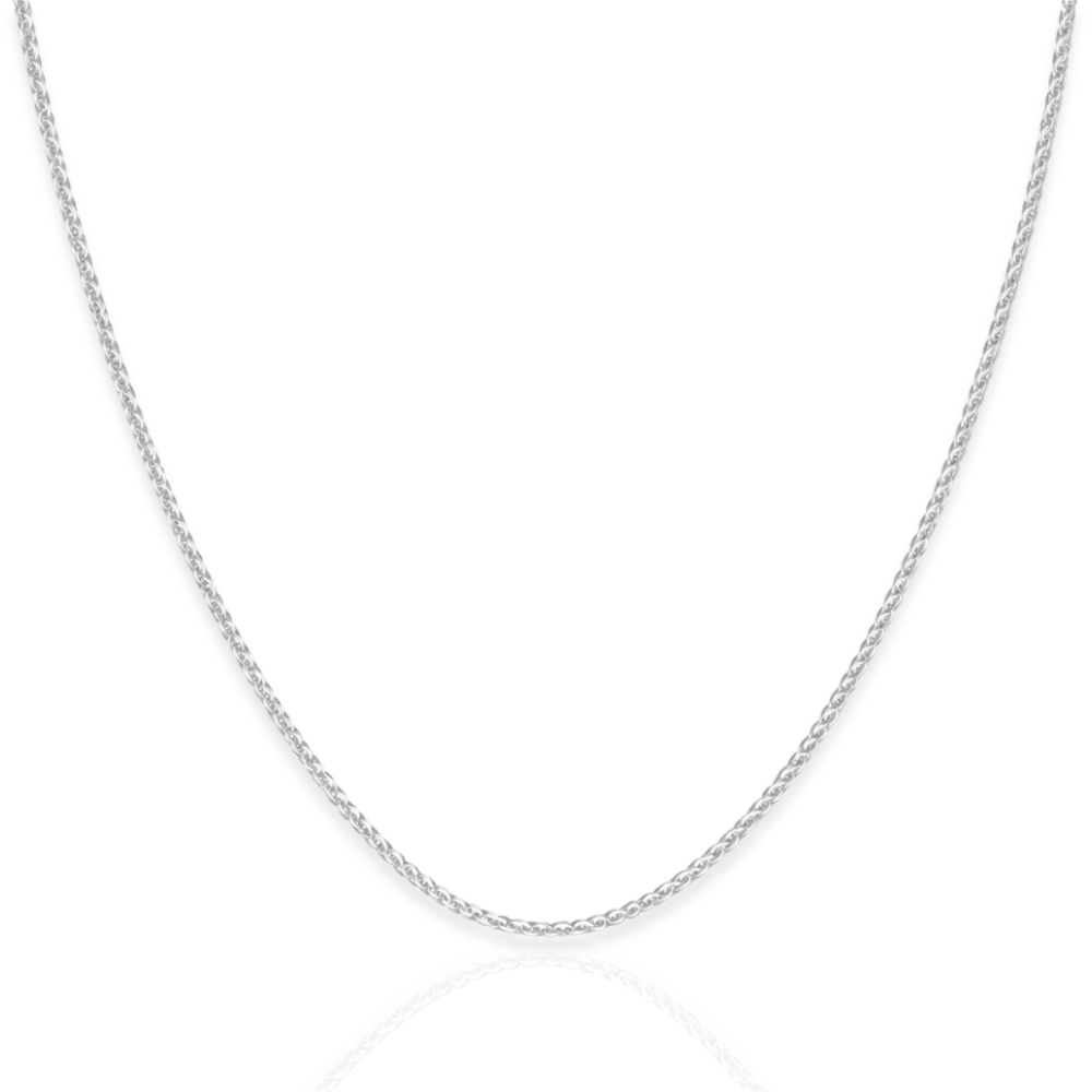 925 Sterling Silver French Wheat Chain Necklace - 1.5mm