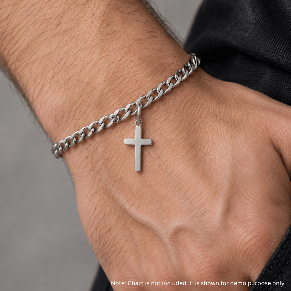 Polished Medium Cross Charm