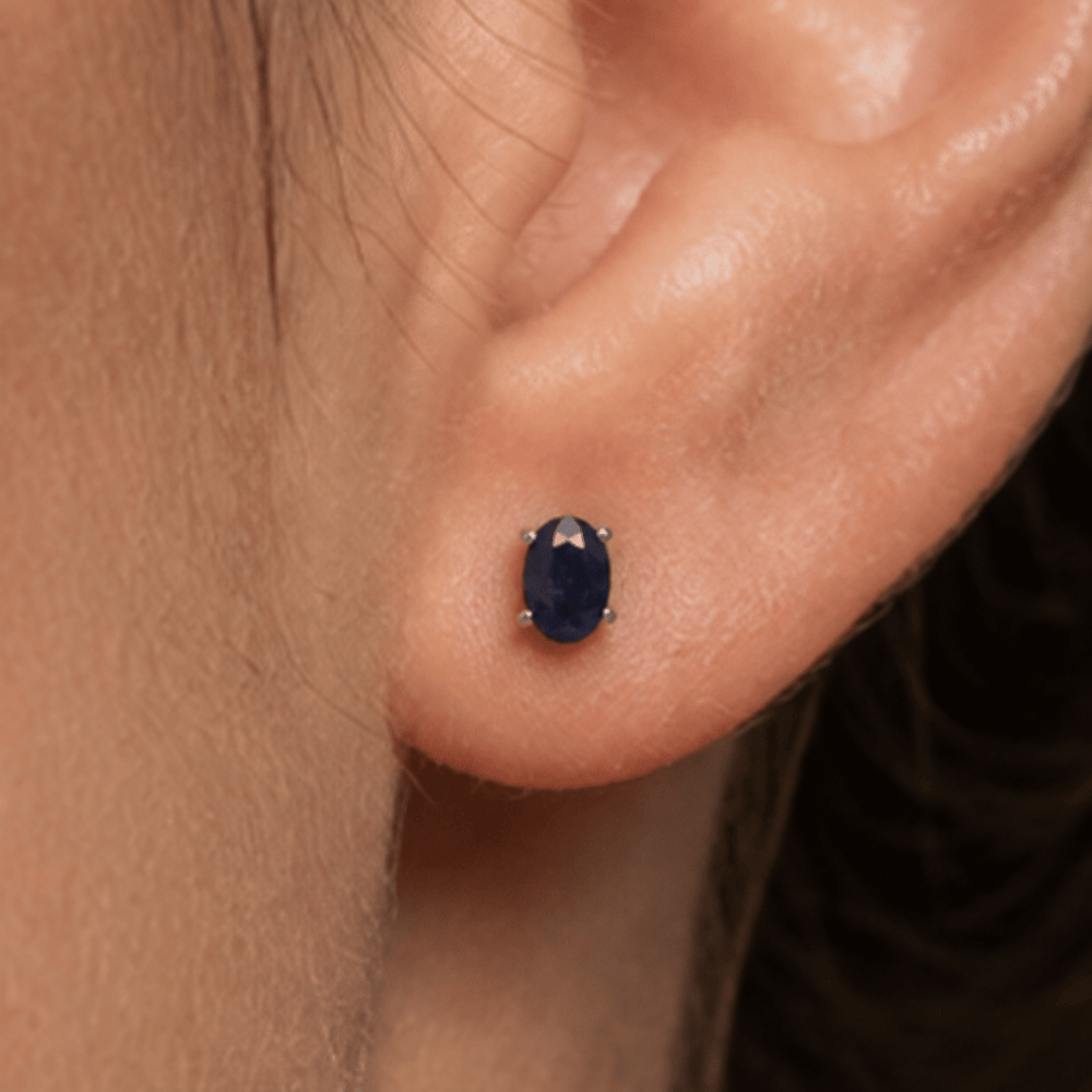 Oval Stud Earrings