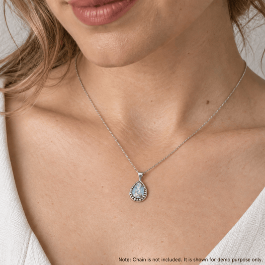 Ancient Roman Glass Pendant with Bead Design