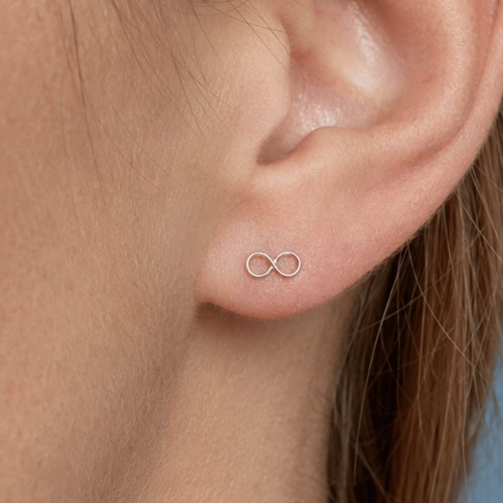 Polished Infinity Earrings
