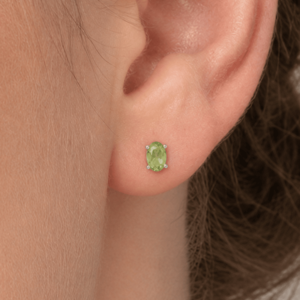 Oval Stud Earrings
