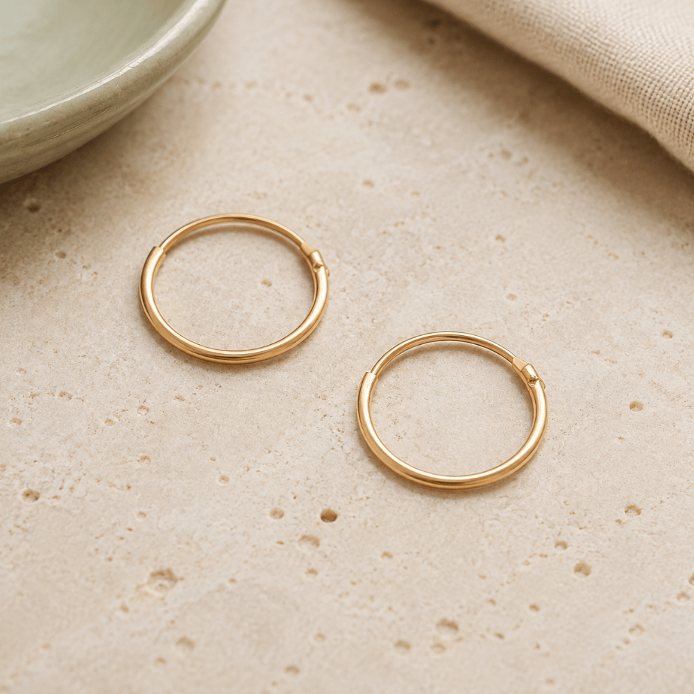 14/20 Gold Filled 12mm Endless Hoop