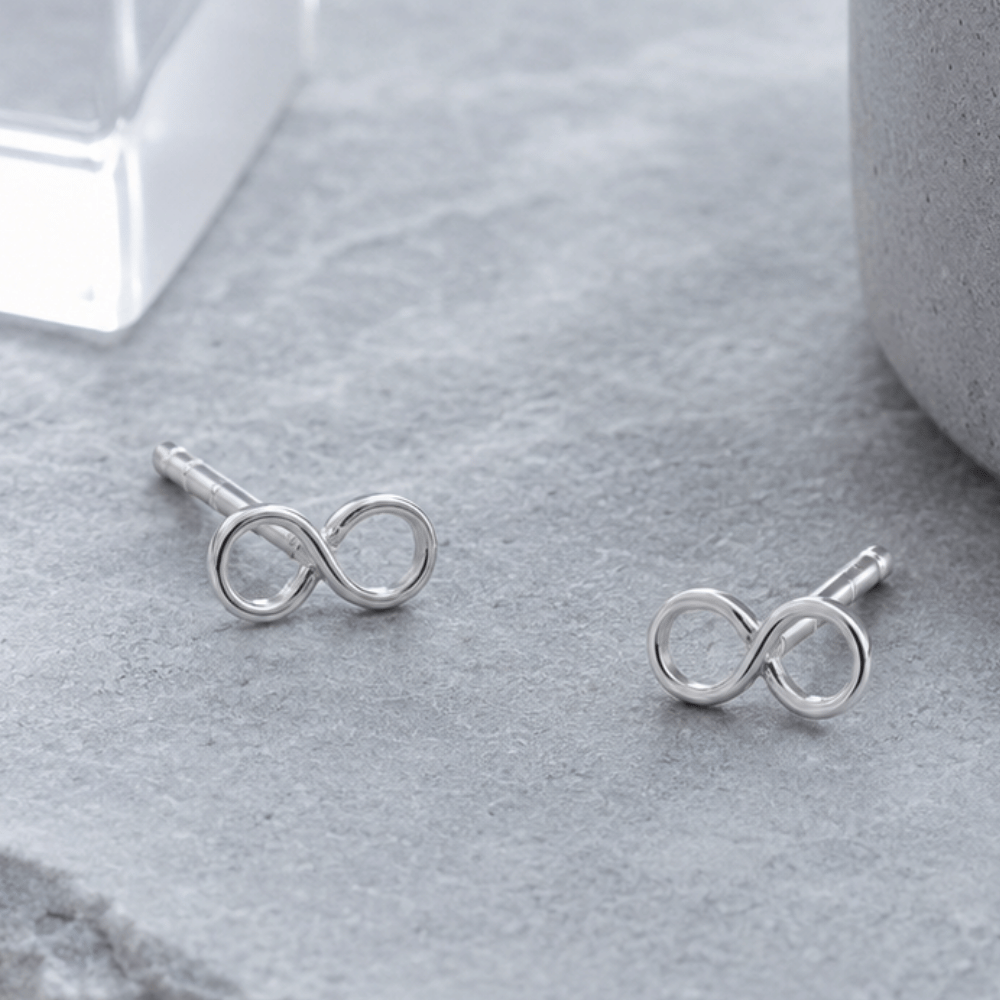 Polished Infinity Earrings
