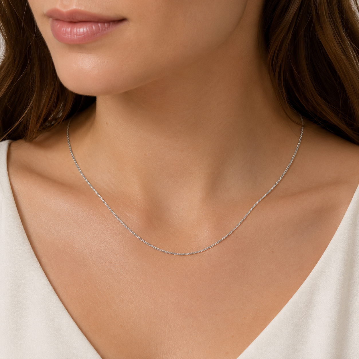 925 Sterling Silver French Wheat Chain Necklace - 1.5mm