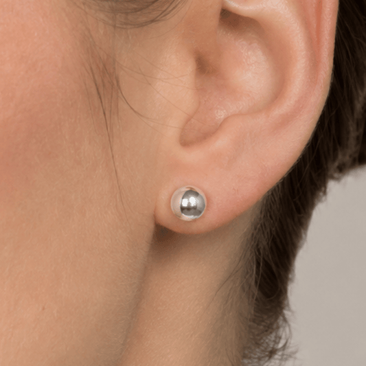 8mm Ball Stud Earrings