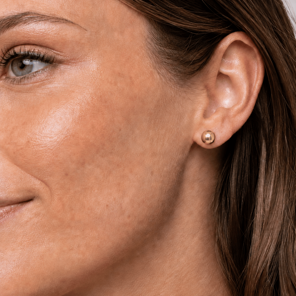 8mm Ball Stud Earrings