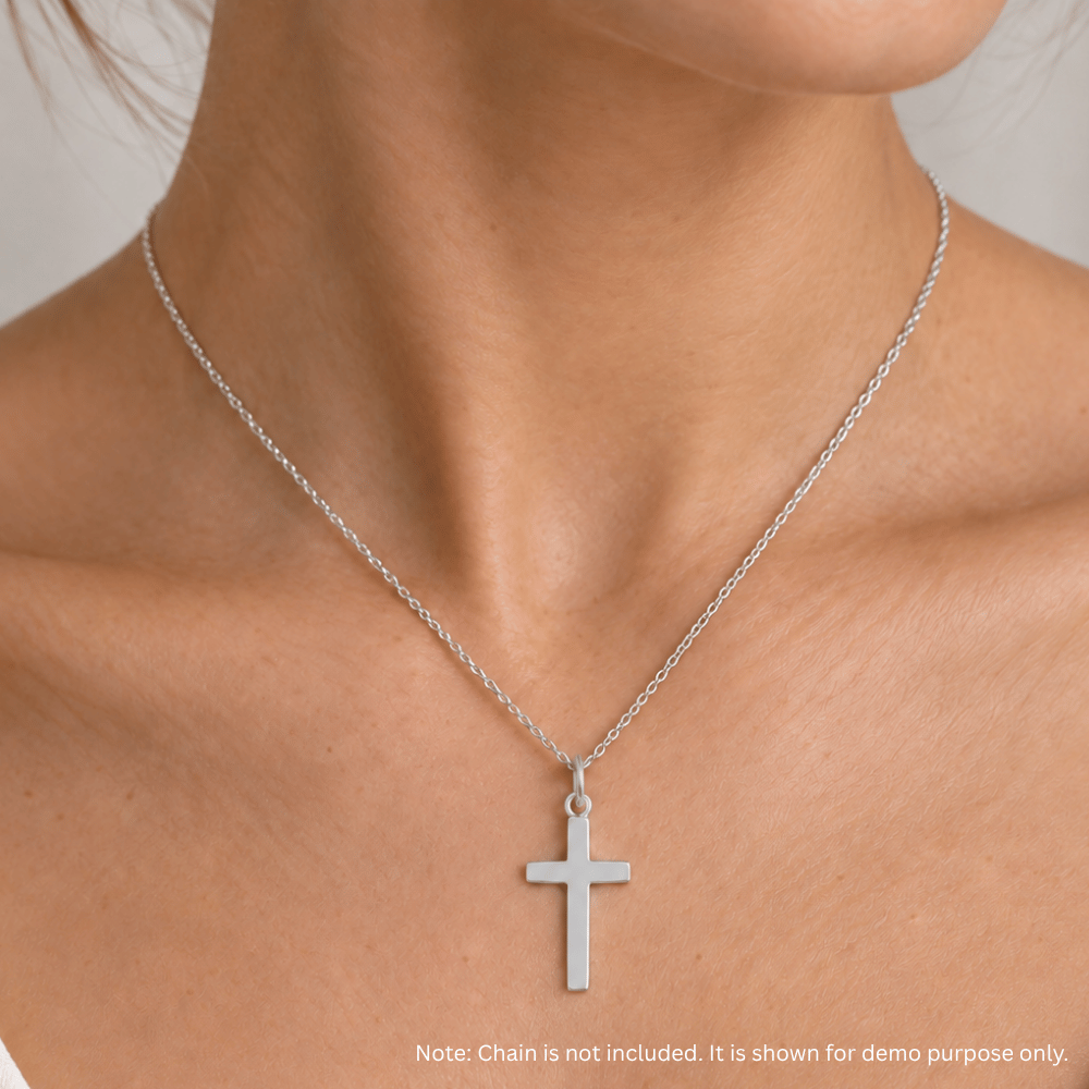 Polished Medium Cross Charm