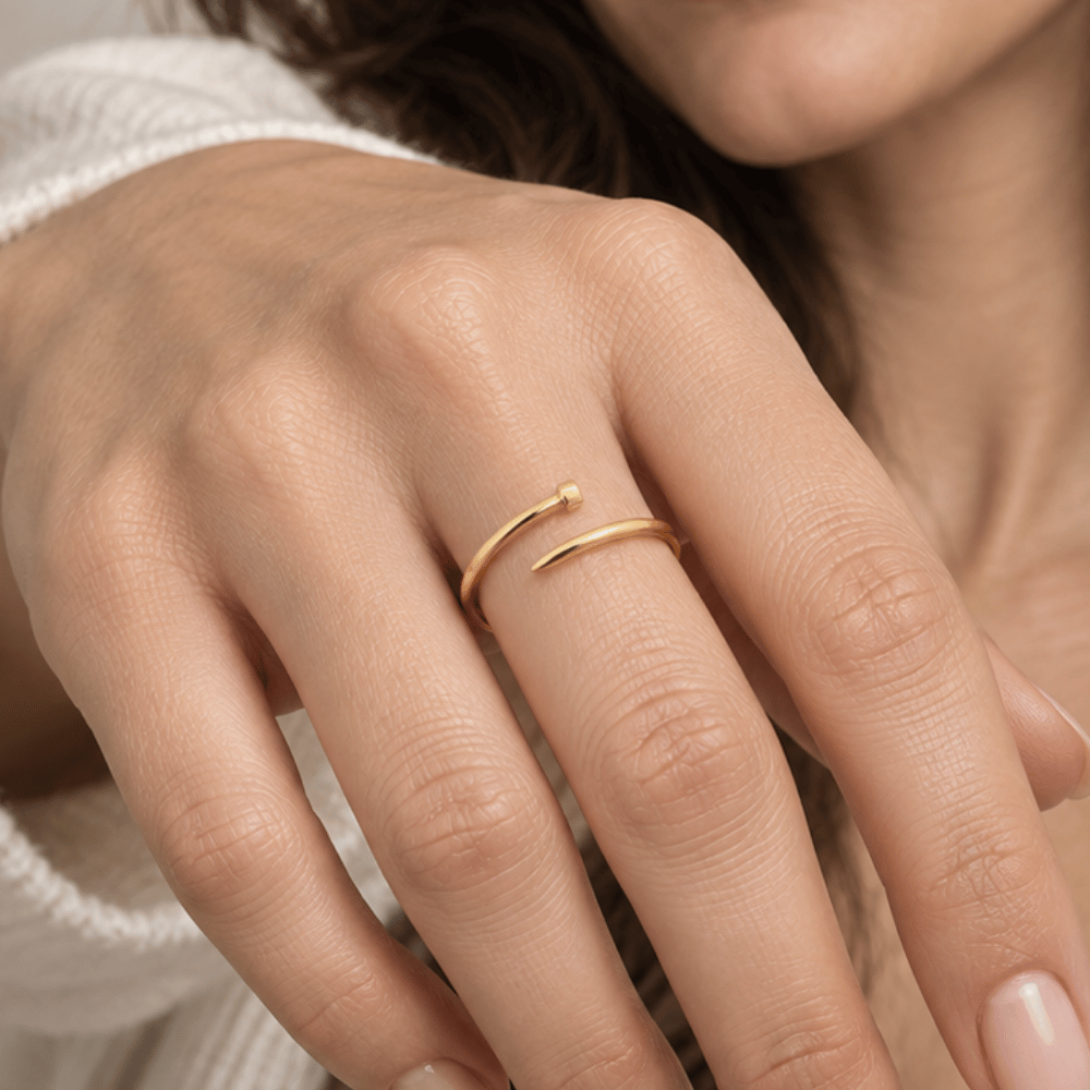 Adjustable Wrap Nail Ring