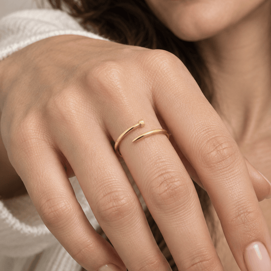 Adjustable Wrap Nail Ring
