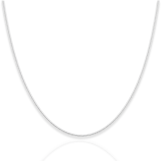 925 Sterling Silver Baby Snake Chain Necklace - 1mm
