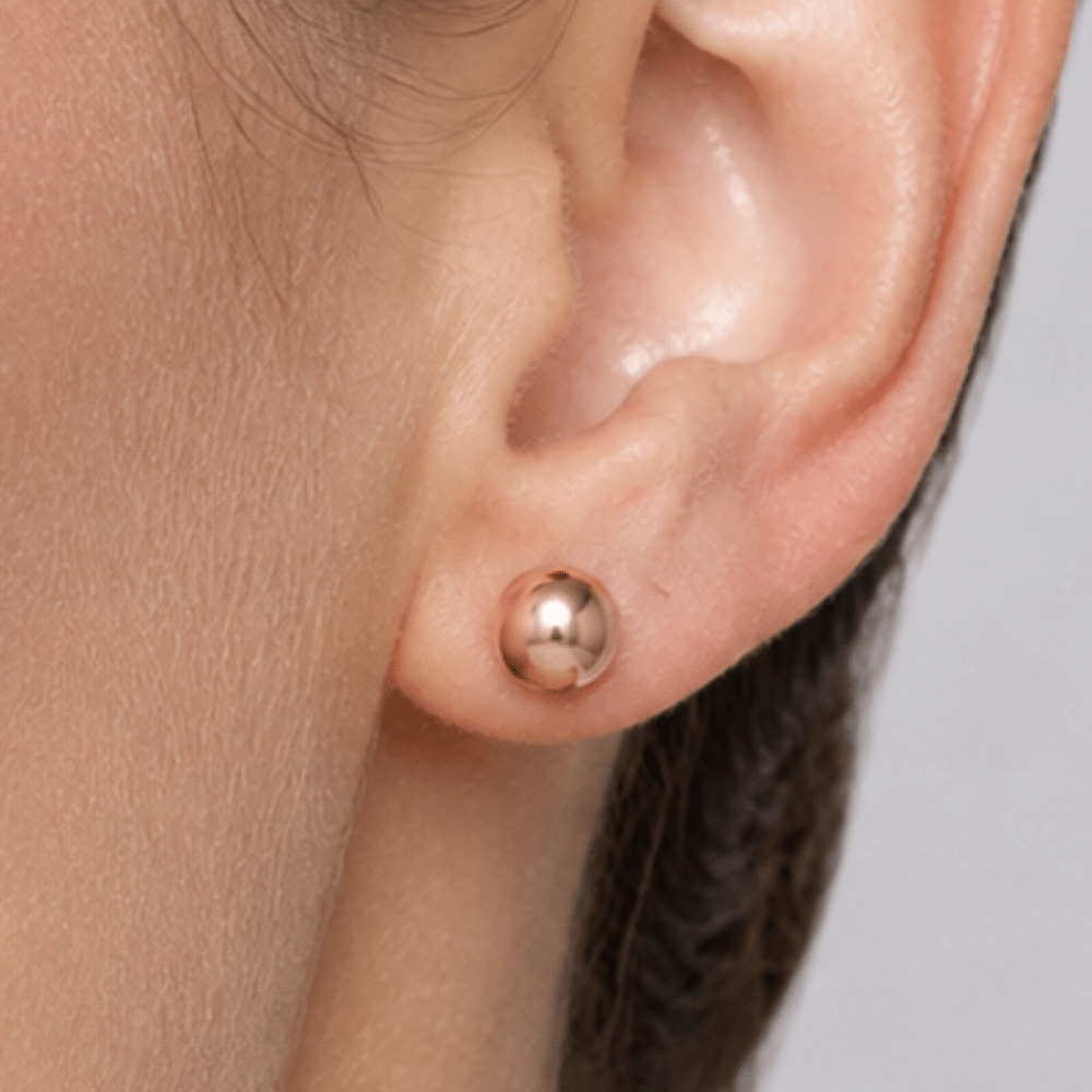 8mm Ball Stud Earrings