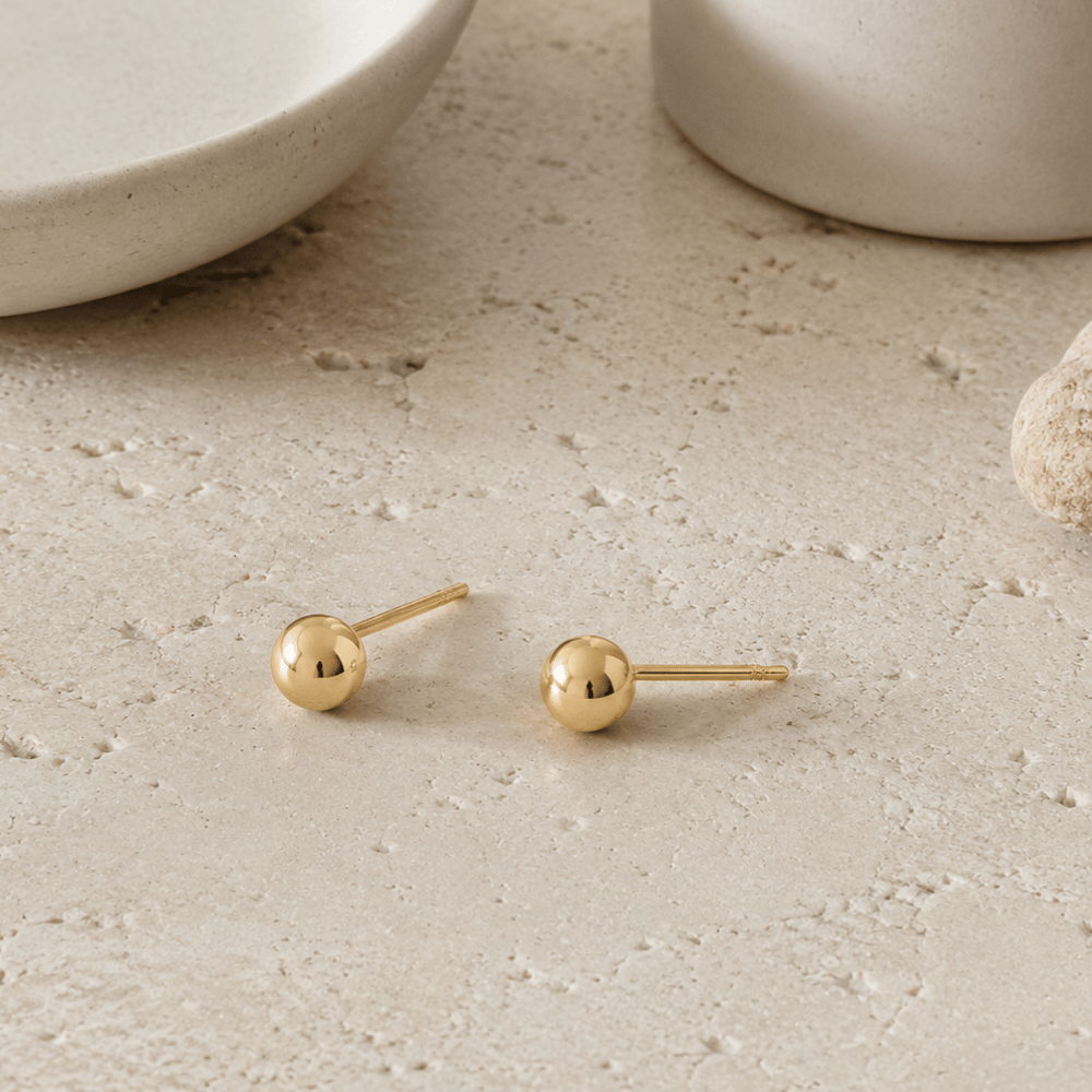 6mm Ball Stud Earrings