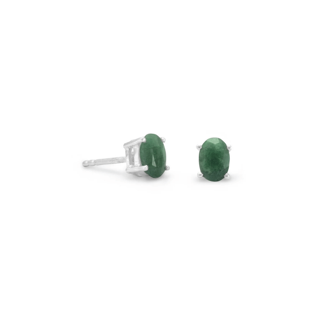 Oval Stud Earrings