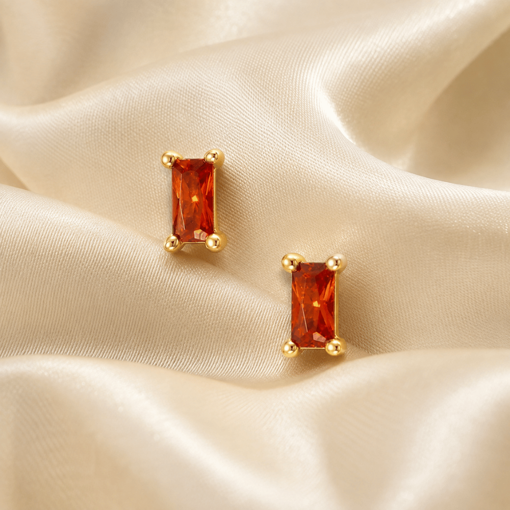 Baguette CZ Earrings