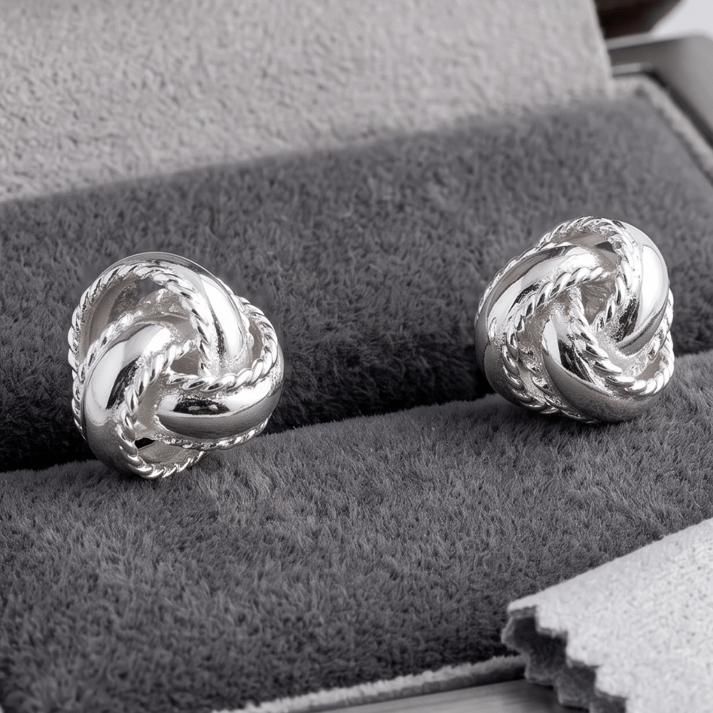 Love Knot Stud Earrings