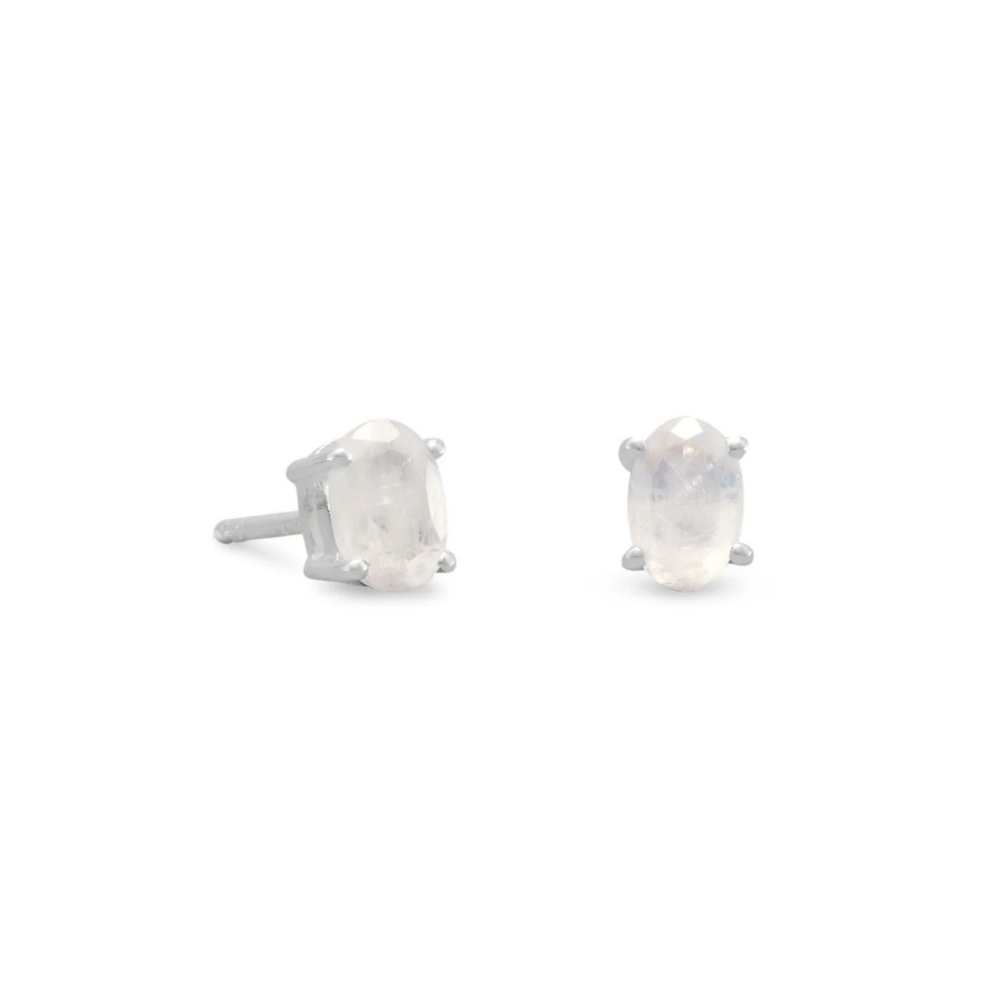 Oval Stud Earrings