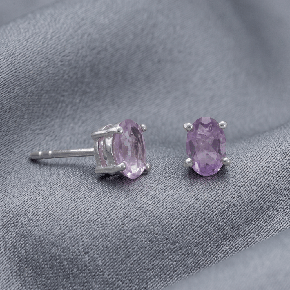 Oval Stud Earrings