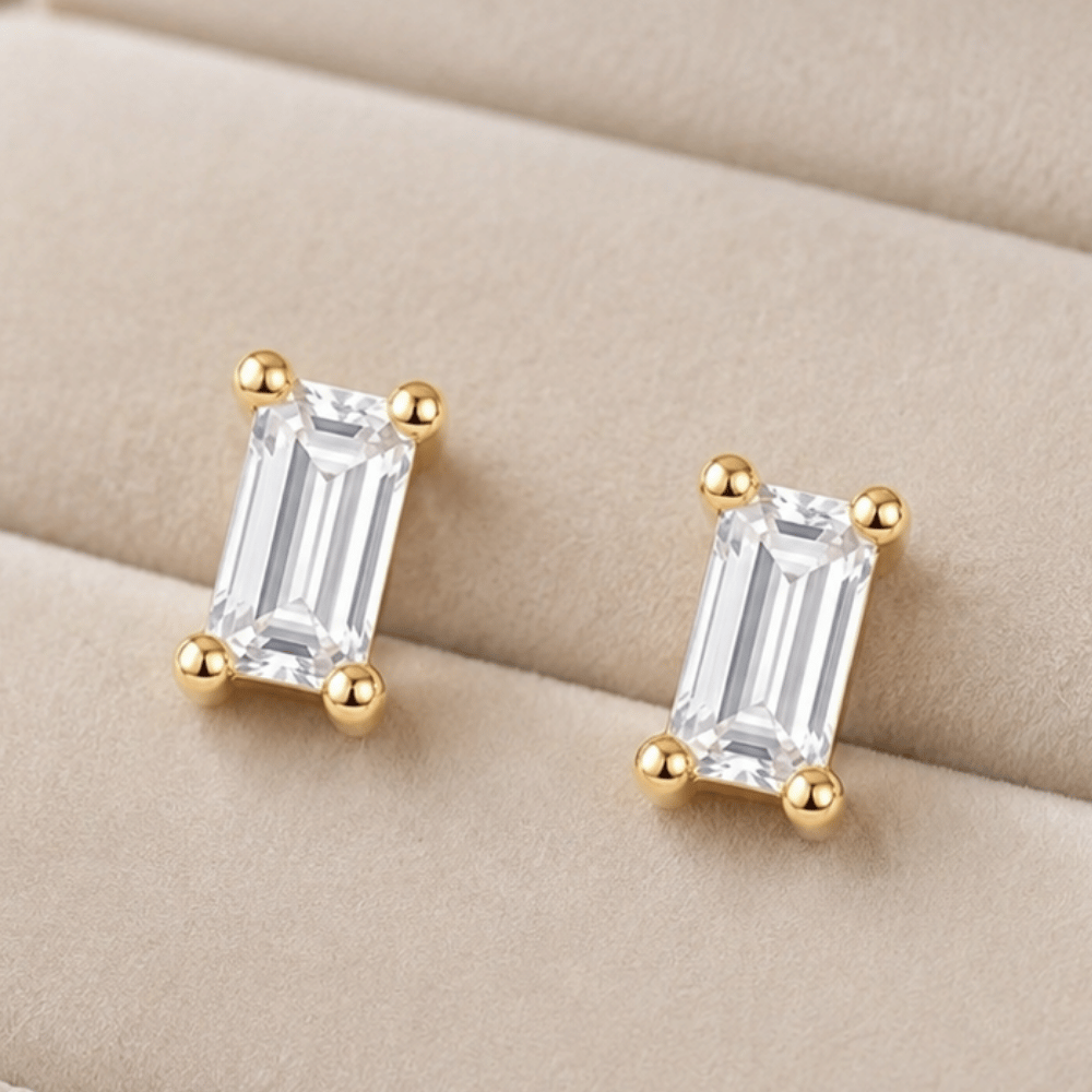 Baguette CZ Earrings